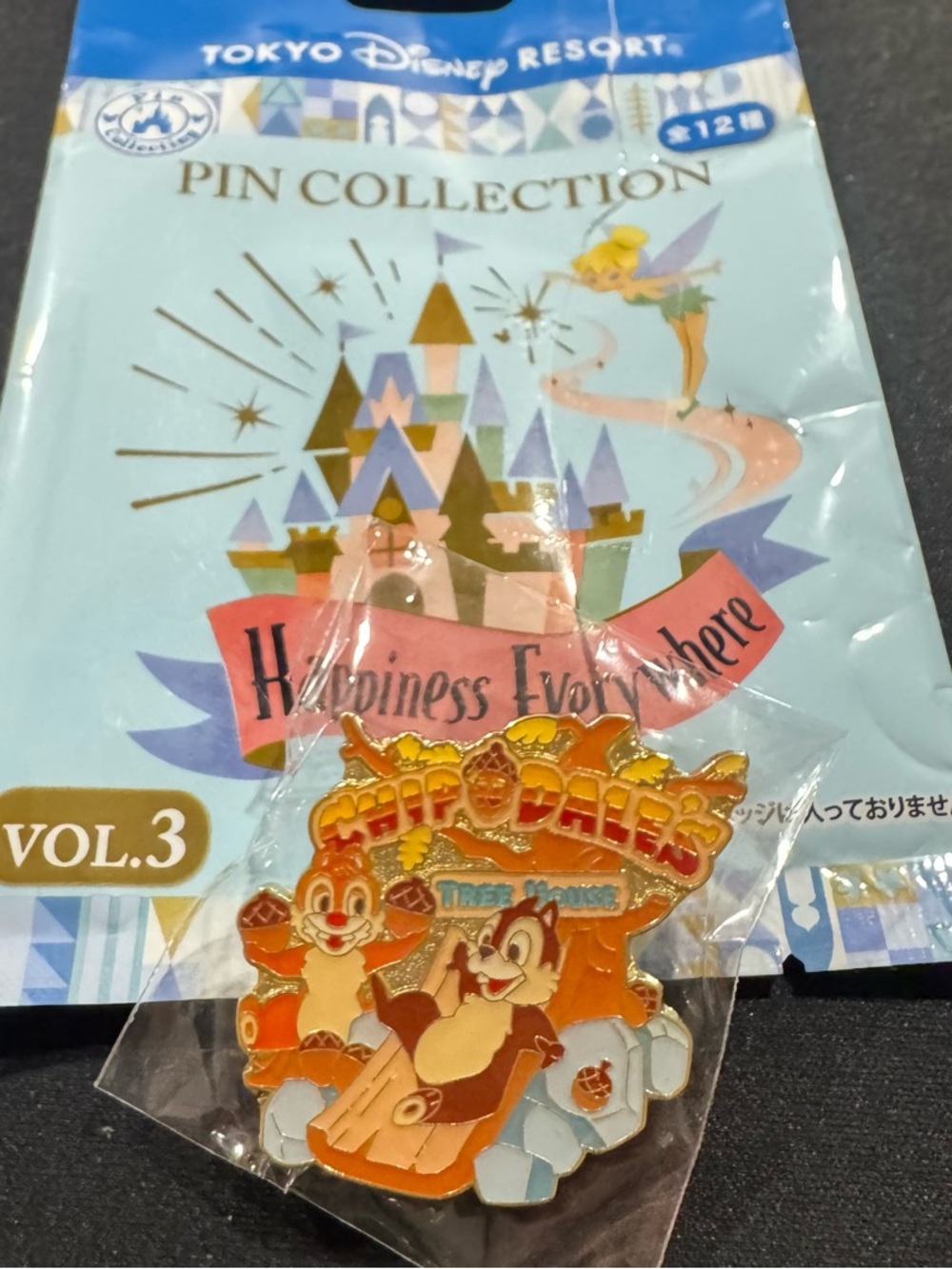 Tokyo Disney Resort Pin Happiness Everywhere Vol.3 Chip and Dale